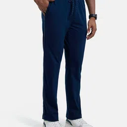 jockey 9500 Men's Super Combed Cotton Rich Regular Fit Trackpants with Side Pockets image 2