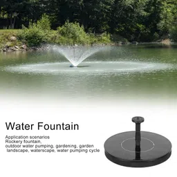 VMITRA Solar Fountain, Floating Fountain, with 4 Nozzles for Oxygen Circulation Pond Garden Decoration Fish Tanks(Solar Fountain) image 4