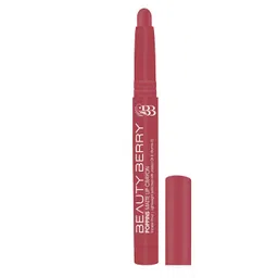 BeautyBerry Poppins Matte Lip Crayon Lipstick for Women Long Lasting Non Transfer Lip Crayon Smudge Proof & Waterproof Lipstick Enriched with Jojoba Oil & Vitamin E (23 - Naughty Nudit) image 2