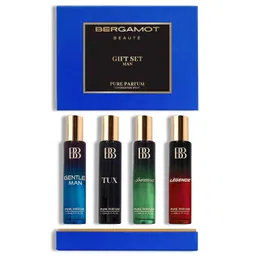 Bergamot Beaute Pure Perfume Gift Set for Men Pack of 4 x 15 ml | GENTLE MAN, TUX, IMPERIAL, LEGENDE - 2x Long Lasting than Eau De Parfum image 1