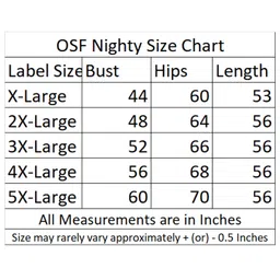 osf Women's Printed Cotton Floral Maxi Round Neck Full Length Nightwear Night Gown Nighty (Pack of 1, NW0389) image 3