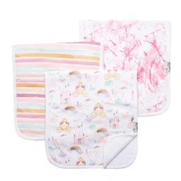 Baby Burp Cloth Large 21''x10'' Size Premium Absorbent Triple Layer 3-Pack Gift Set “Enchanted” by Copper Pearl image 1
