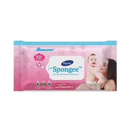 Dignity Spongee Baby Wet Wipes, 150x200 mm, 72 Wipes/Pack (Pack of 2) image 4