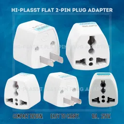 hi plasst pins n plugs India to USA Converter Plug | Travel Adapter 5-Pack: Universal Type A Plug Adapter for US, Canada, Mexico, Japan, Thailand | for Indian Decices | Compatible with Laptop, Camera, Chargers (10A 250V) image 4