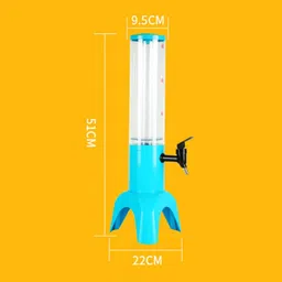 Beer Dispenser Dual Action Easy to Clean Mimosa for Outdoor Cocktail Home Red image 2