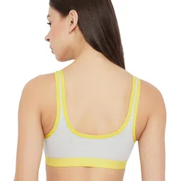 clovia Women's Cotton Non-Padded Wire Free Sports Bra Sports Sports Bra image 4
