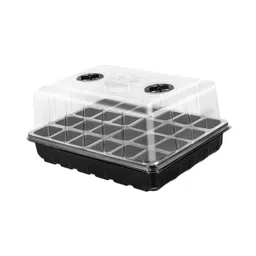 THE STYLE SUTRA Seed Starter Tray 24 Holes Sprouting Container for Seedling Indoor Gardening Black | Home & Garden image 3