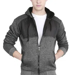 fanideaz Men’s Full Sleeve Cotton Fleece Zip Hoodie With Side Pockets image 1