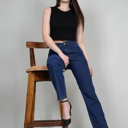 adbucks Women's Straight Fit High-Rise Jeans image 2