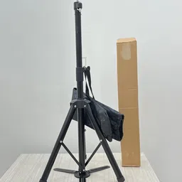 FLUSHIA Steel Dummy Stand | Wig Head Stand Holder for Cosmetology Practice with Foot Pedal,Carrying Bag Black Color image 5