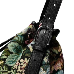 theater Women’s Medium Size Bucket Bag | Stylish Floral Printed Crossbody Handbag for Ladies | Premium Drawstring Shoulder Purse with Adjustable Strap | Trendy, Spacious Everyday, Office & Casual Use image 4