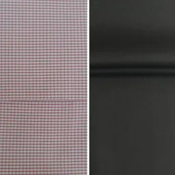 Pri & Su CottLinns Combo of Cotton Checkered Shirt Fabric 900008 & Trouser 90025 image 1