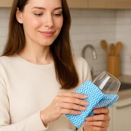 Nibbler Kitchen Roll Cleaning Wipes, 80 Pulls, Washable & Reusable, Quick Dry, Non-Woven Dish Towels (Pack of 2) image 3