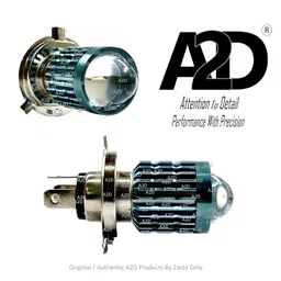 A2D 8201 12V / Led Full Cobe H4 / HS1 Bike LED Headlight Bulb Replacement Yellow-White for Bajaj V15 image 4