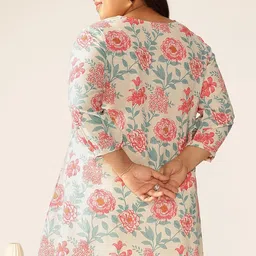 janasya Women's Floral Regular Tunic image 4