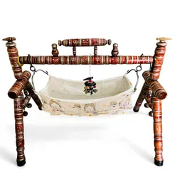 generic Wooden Hanging Toys Bird Theam Rattle Crinkle Squeaky Toy Car Seat Stroller Toys Cradle jhula Swing Hanging Toy for Kids (Multicolor) (Design - 2) image 4