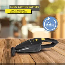 amazon basics Cordless Handheld Car Vacuum Cleaner with 3000Pa Powerful Suction for Deep Cleaning (Wet and Dry), HEPA Filter, 350 milliliter, Black image 2