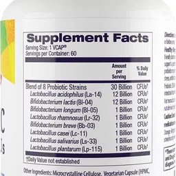 60 Vcaps: Healthy Origins Probiotic 30 Billion CFU's Shelf Stable, 60 Veggie Caps image 2
