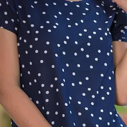 yash gallery Women's Cotton Straight Geomatrical Printed Night Suit for Women image 5