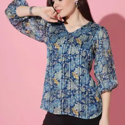 fashion dream Women's Georgette Regular Fit Top image 5