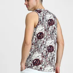 veirdo Men Sleeveless Tshirt, All Over Printed Vest for Men Official Marvel's Avengers Merchandise, Cotton Sando for Beach Wear, Gym, Cycling, Running, & Other Sports (Sizes Option: S to 2XL) image 2
