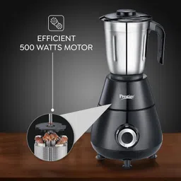 Prestige 500 Watts Apex Mixer Grinder with 3 Stainless Steel Jars|3 Super Efficient Blades|Sturdy Handles|Black| image 3