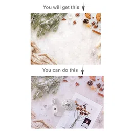 SAVIAURA 2-in-1 SAVIAURA 3D Double-Sided Photography Backdrop | Waterproof | 1 Sheet | Printed Prop Patterns (#36- Winter & Snowflakes Surface Pattern) image 3