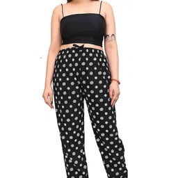 Women's & Girls Cotton Printed Pyjama/Lower, Night Wear, Lounge Wear with Pocket - Pack of 2 image 3