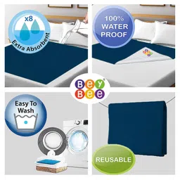 beybee Bey Bee Dry Sheet (Medium (100cm X 70cm), Dark Sea Blue) image 3