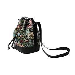 theater Women’s Medium Size Bucket Bag | Stylish Floral Printed Crossbody Handbag for Ladies | Premium Drawstring Shoulder Purse with Adjustable Strap | Trendy, Spacious Everyday, Office & Casual Use image 1
