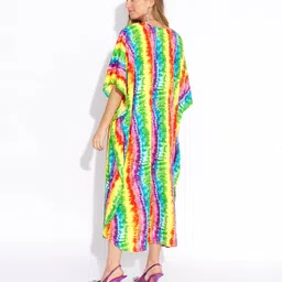 sun-rose fashions HAND TIE DYE PRINTED LONG KAFTAN CAFTAN image 3
