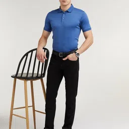 louis philippe Slim Fit All Day Comfort, Premium Twill Jeans image 3