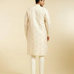 diwas by manyavar Men's Brocade | Jacquard Weave Kurta (1pc) image 5