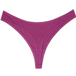 glus Women CottonMid Waist Ultra Soft No Show Back Invisible Back Thong Panty for Women Must to Wear Under Tight Fitted Outfits image 2