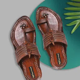 Kolhapuri Chappal for Men| Kolhapuri Slippers for Men| kolapuri chapal Men| Leather Slippers for Men| Leather Chappal for Men-CS-AB-Parent A13 image 3
