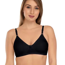 daisy dee Women's Brassiere Soft Cotton Non-Padded Wire-Free Everyday Use Full Coverage T-Shirt Bra with Concealed Shaper Panel and Adjustable Straps - NLBLA image 1