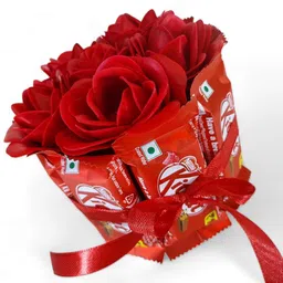 US IDEAL CRAFT Explosive Gift Box, Birthday Gift, Wedding gift, Valentine Love Gift for your wife/husband, fiance, boyfriend With 8 Chocolate Each 10 RS Without Photo image 5