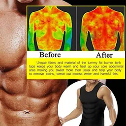 CLUB BOLLYWOOD® CBOLLY - Mens Waist Trainer Vest Sauna Sweat Body Shaper Tank Top Slimming Gym XL| Shapewear| Shapewear| Shapewear| Shapewear|1 Piece Sauna Vest image 5