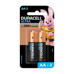 Duracell Ultra Alkaline AA Batteries (Pack of 2) image 1