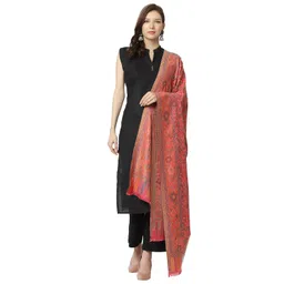 weavers villa Women's Poly Wool Woven Jaal Shawl (40" X 80") image 2