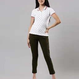 femmora Comfortable Fit Smart Pant, Soft and Breathable Cotton Fabric with Front Zip Button Closure and 2 Functional Pockets, for Women, Pack of 1 image 5