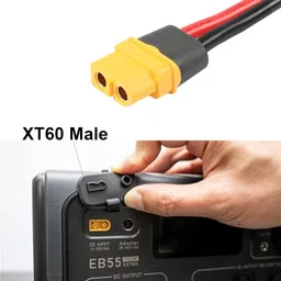 GELRHONR 4.9FT 12AWG Solar Connector to XT60 Female Extension Cable for Solar Panel RV Portable Power Station Solar Generator-1.5M 4.9Ft image 3