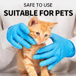 AM SAFE-X delivering the best Nitrile Gloves | Chemical Resistant Powder-Free Latex-Free Non-Sterile Food Safe 3 Mil Blue (Large, 50Pack Of 1) image 3