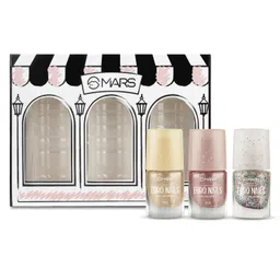 MARS EURO Nail Lacquer | Glossy Gel Finish | Rich Pigmentation | Chip Free | Quick Drying Formula | Long Lasting Nail Polish for Women (3 * 6.0 ml) (SET-01) image 2