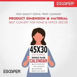 ESCAPER Cute Baby Wall Calendar 2025 for Pregnant Women (45 x 30 cm), Baby Photos hanging, Baby Wall Calendar 2025 for Room Pregnant Women, Baby Pictures for Pregnant Women image 5