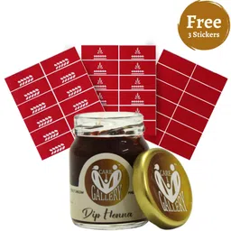 careone gallery Dip Henna Instant Brown Colour Mehendi Paste | For Finger Tips With 3 Types Henna Tattoo Stickers image 2