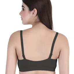 bodysize Women's Front Open Padded Bra (Full Cup, Everyday Wear, Seamless, Wire-Free, T-Shirt Bra) image 2