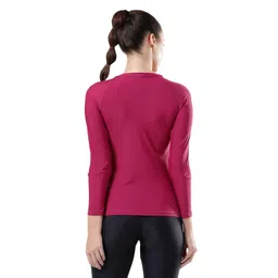 speedo Women's Solid Long Sleeve Suntop image 4