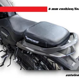 generic TVS Raider 125 Bike SEAT Cover,pu Leather,Bike seat Cover,Water Proof,Black Colour image 3