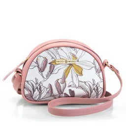 sacci mucci Sling Bag For Women's/Girls-Magnolia Design image 1